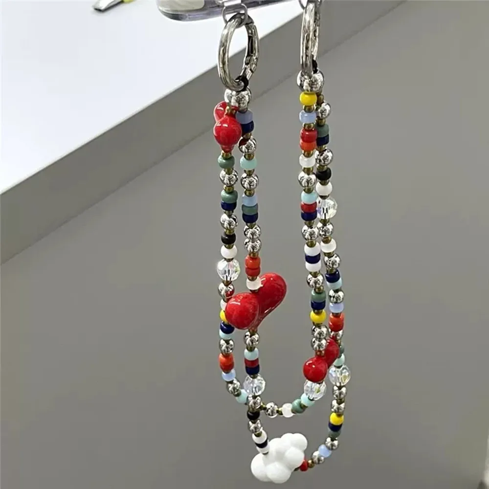 Fashion Luxury Y2K Bag Charms Accessories Big Red Love Bead Chain Keychain Women‘s Bag Charm Lady Phone Hanging Jewelry Ornament
Fashion Luxury Y2K Bag Charms Accessories Big Red Love Bead Chain Keychain Women‘s Bag Charm Lady Phone Hanging Jewelry Ornament