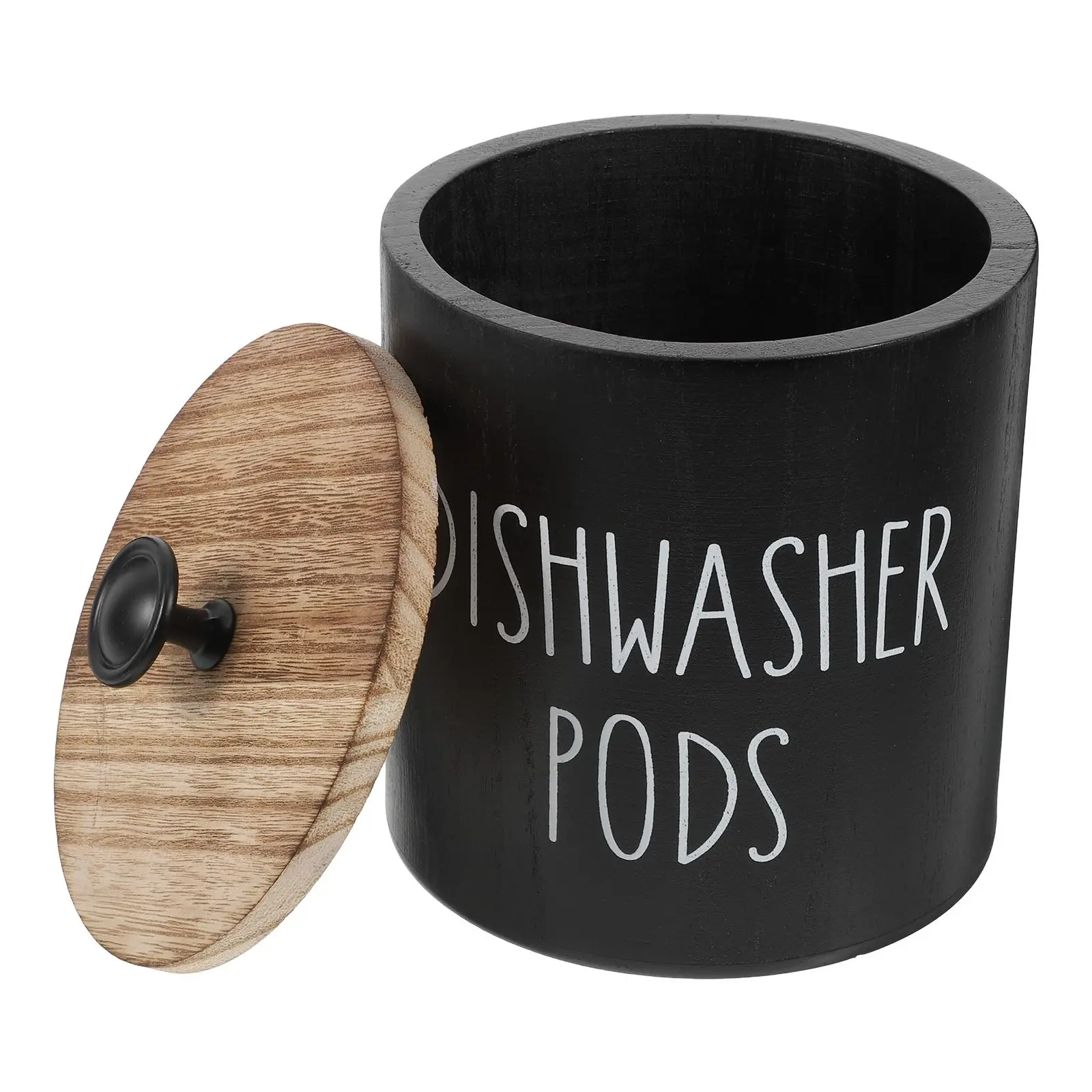 Wooden Dishwasher Holder Round Storage Box Secure Lid Laundry Tablets Powder Bins Kitchen Accessories
Wooden Dishwasher Holder Round Storage Box Secure Lid Laundry Tablets Powder Bins Kitchen Accessories