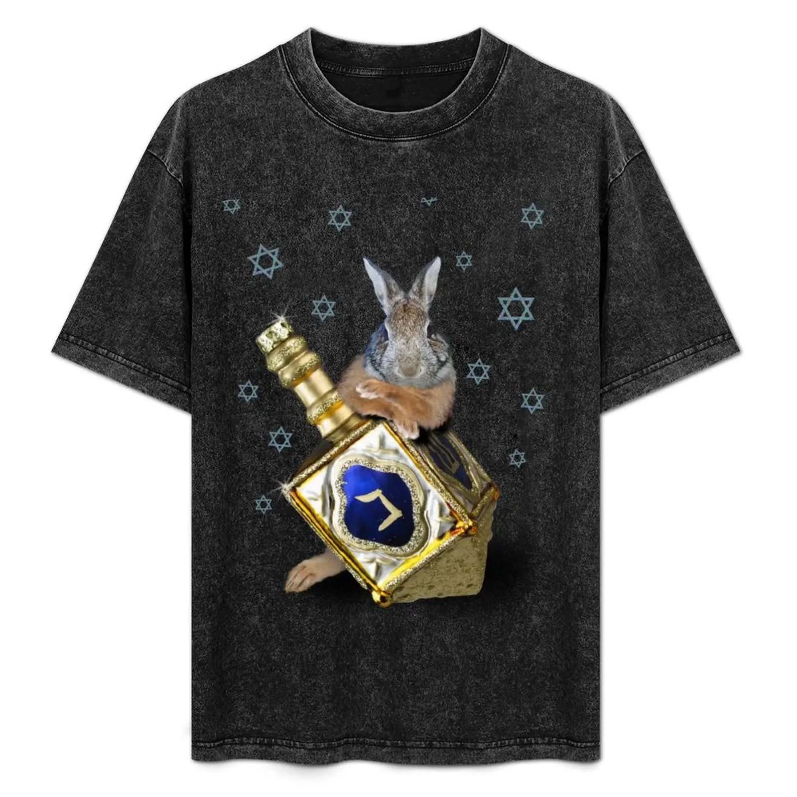 Hanukkah Bunny Rabbit T-Shirt Big and Tall Crew Neck Tee
Hanukkah Bunny Rabbit T-Shirt Big and Tall Crew Neck Tee