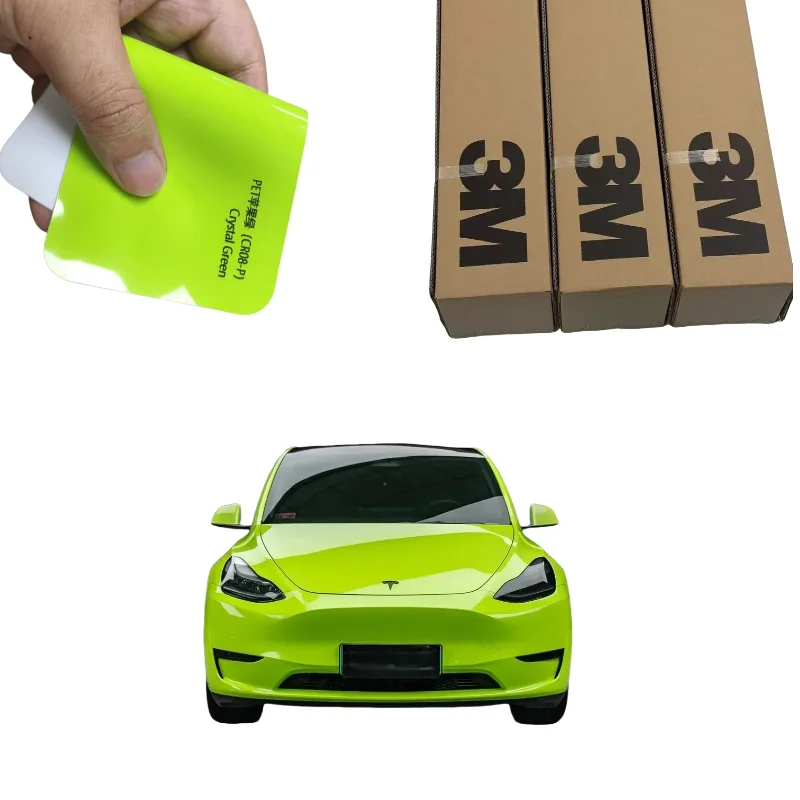 3M Car Wrap Film High Gloss PET Crystal Green PPF Air Release Not Layered Eco Friendly Scratch Resistant High Reflectivity
3M Car Wrap Film High Gloss PET Crystal Green PPF Air Release Not Layered Eco Friendly Scratch Resistant High Reflectivity