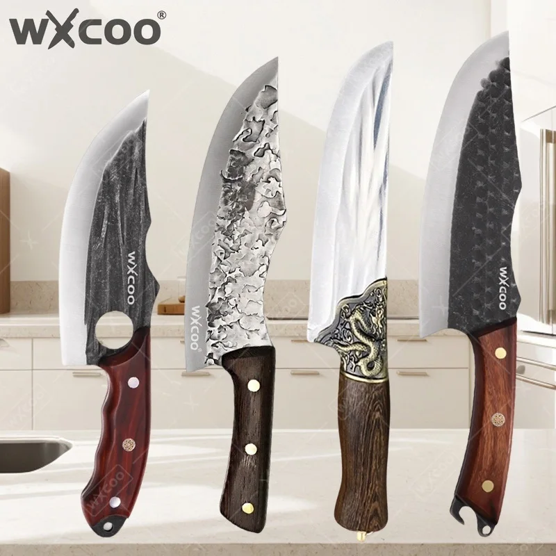 WXCOO Forged Meat Cleaver Slaughter Boning Knife Fish Knife Butcher Kitchen Cutting Tools Bone Meat Fish Knife Fruit Vegetables
WXCOO Forged Meat Cleaver Slaughter Boning Knife Fish Knife Butcher Kitchen Cutting Tools Bone Meat Fish Knife Fruit Vegetables