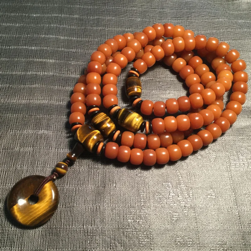 Weathered Bodhi Root 108 Bracelet Necklace Yellow Tiger Eye Stone Three-Way Set Buddhist Beads
Weathered Bodhi Root 108 Bracelet Necklace Yellow Tiger Eye Stone Three-Way Set Buddhist Beads