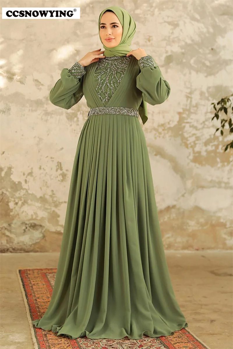 Chiffon Appliques Muslim Evening Dress Long Sleeve Islamic Hijab Prom Formal Party Gown Arabic Dubai Women Robes De Soirée
Chiffon Appliques Muslim Evening Dress Long Sleeve Islamic Hijab Prom Formal Party Gown Arabic Dubai Women Robes De Soirée