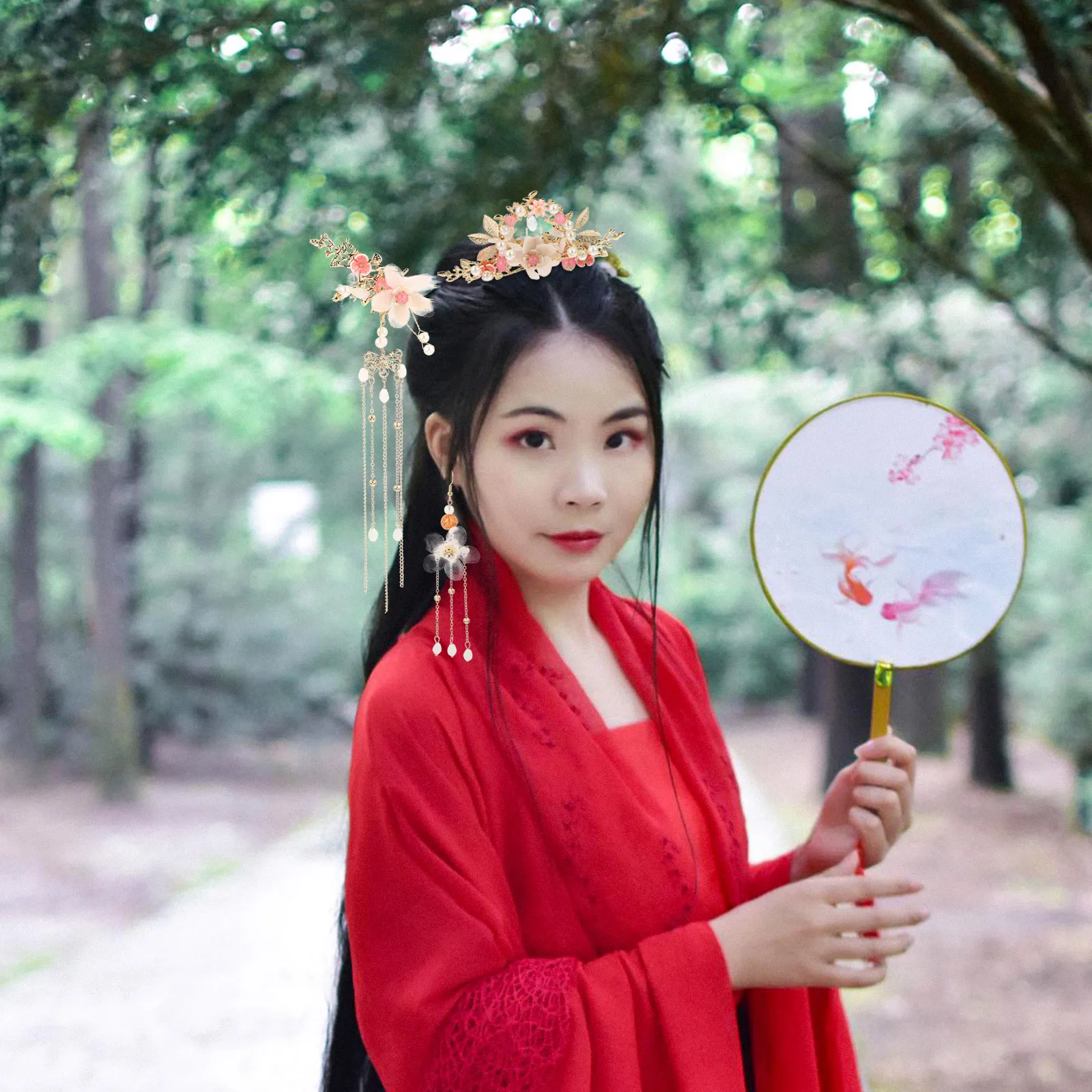 1 комплект, украшения для волос Hanfu, аксессуары, длинная кисточка, цветок, кристалл, жемчуг, заколки для волос, комплект головной убор из сплава, традиционный свадебный комплект
1 комплект, украшения для волос Hanfu, аксессуары, длинная кисточка, цветок, кристалл, жемчуг, заколки для волос, комплект головной убор из сплава, традиционный свадебный комплект