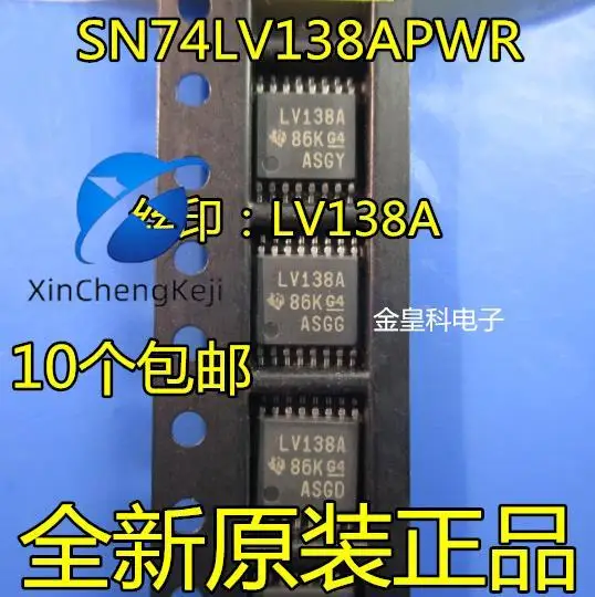 30 шт. оригинальный новый SN74LV138APWR шелкография LV138A мультилинейный мультиплексор декодирования
30 шт. оригинальный новый SN74LV138APWR шелкография LV138A мультилинейный мультиплексор декодирования