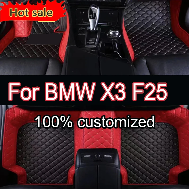 Car floor mats for BMW X3 F25 2011 2012 2013 2014 2015 2016 Custom auto foot Pads automobile carpet cover interior accessories
Car floor mats for BMW X3 F25 2011 2012 2013 2014 2015 2016 Custom auto foot Pads automobile carpet cover interior accessories