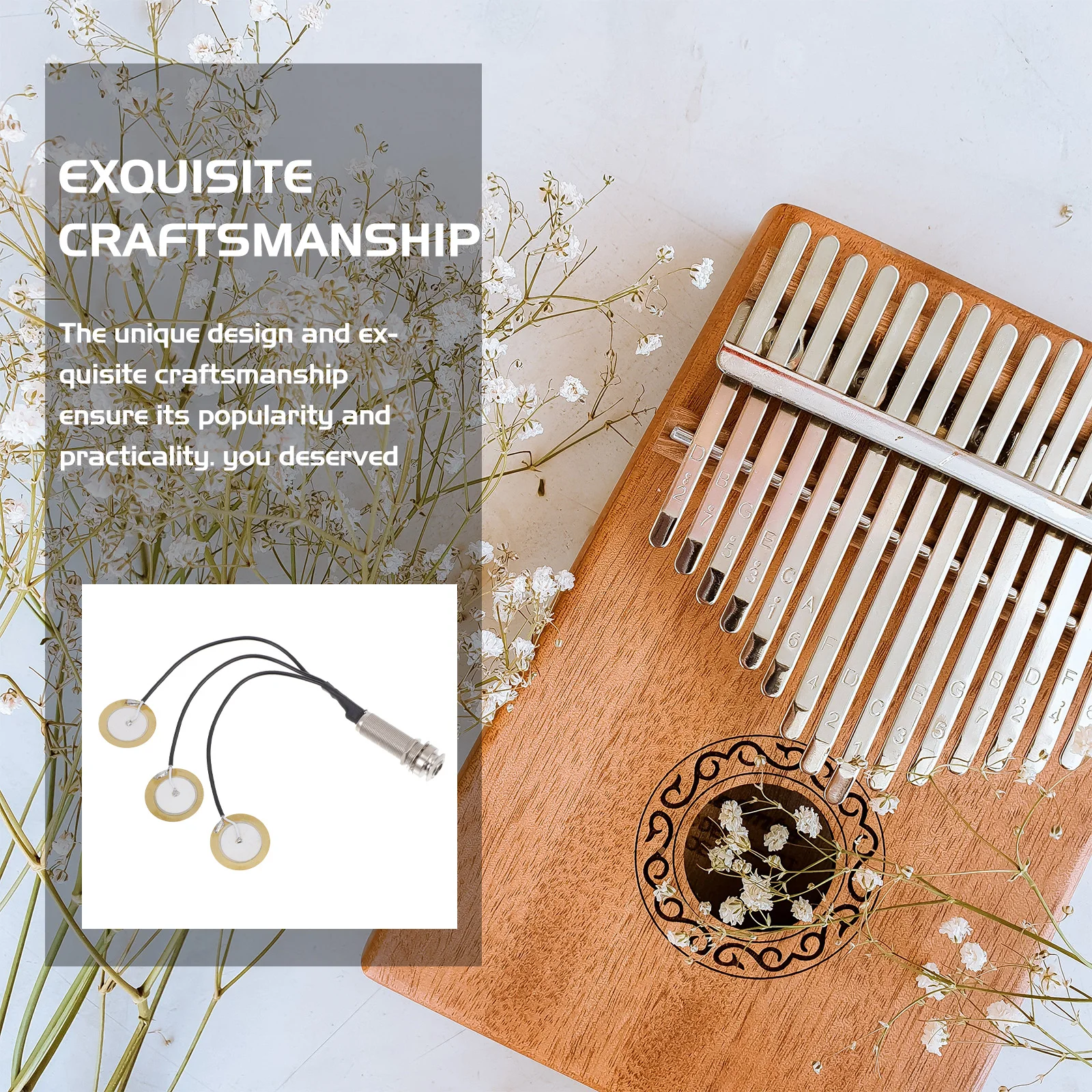Vibration Pickup Tail Nail Kalimba Part Pickups Practical Musical Instrument Accessory Supply
Vibration Pickup Tail Nail Kalimba Part Pickups Practical Musical Instrument Accessory Supply