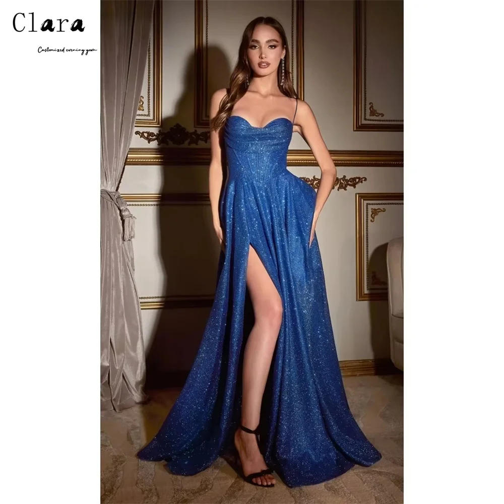Clara Custom Blue Sweetheart Side Slit A Line Luxury Dresses for Prom Dress Luxury 2026 Chic Wedding Evening Dress Elegant Gown
Clara Custom Blue Sweetheart Side Slit A Line Luxury Dresses for Prom Dress Luxury 2026 Chic Wedding Evening Dress Elegant Gown