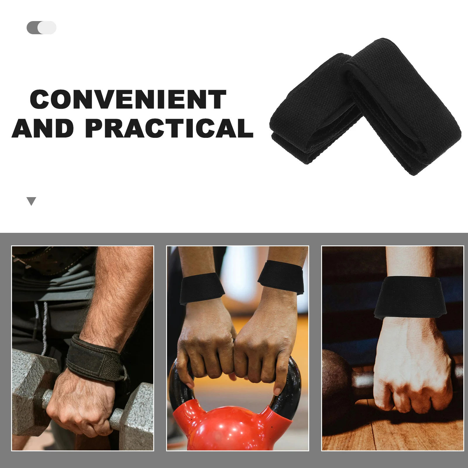 1Pair Weightlifting Strap Abrasion Resistant Material Wrist Wrap for Deadlift Training Gym Grip Support Wrist Brace 
1Pair Weightlifting Strap Abrasion Resistant Material Wrist Wrap for Deadlift Training Gym Grip Support Wrist Brace