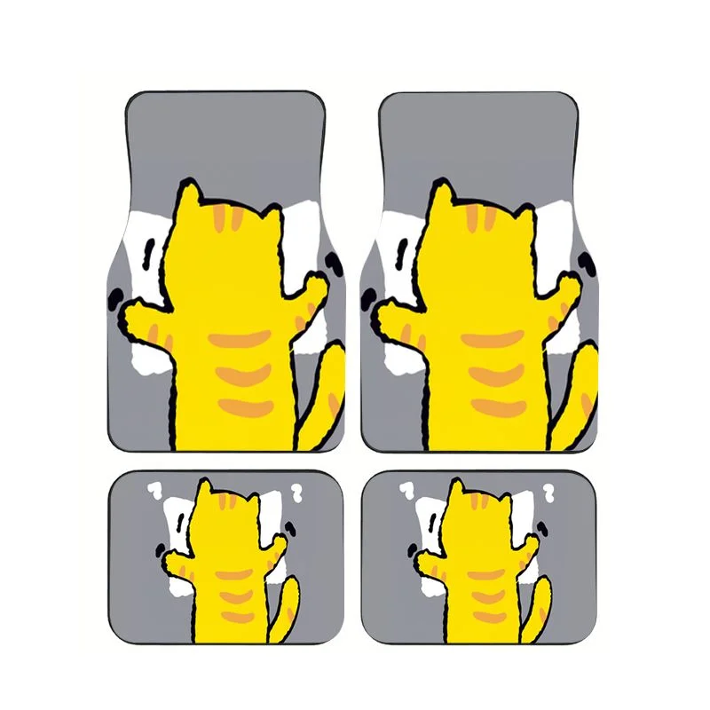 4Pcs Cute Yellow Cat Print Car Floor Mats Non-Slip Universal Waterproof Foot Pads For Car Interior Protective Accessories Mats
4Pcs Cute Yellow Cat Print Car Floor Mats Non-Slip Universal Waterproof Foot Pads For Car Interior Protective Accessories Mats