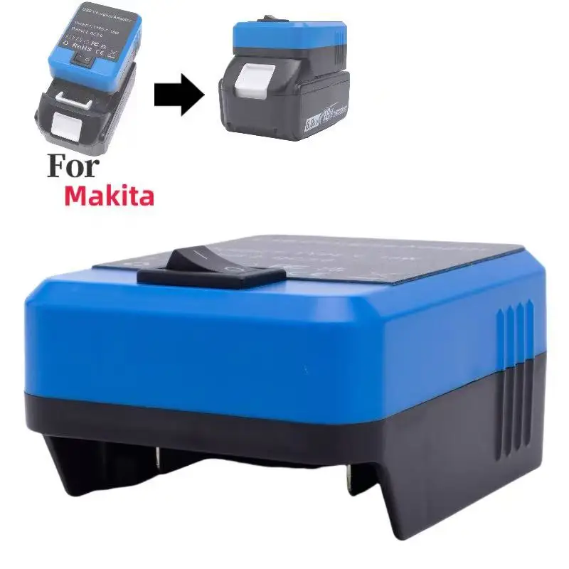 Настенный адаптер для зарядки, разъем-конвертер USB QC3.0, Φ PD 18 Вт, мобильный электронный для батареи Makita (батарея в комплект не входит)
Настенный адаптер для зарядки, разъем-конвертер USB QC3.0, Φ PD 18 Вт, мобильный электронный для батареи Makita (батарея в комплект не входит)