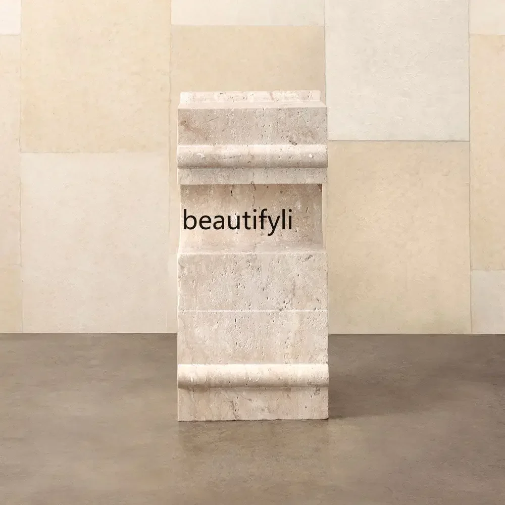 CC Villa living room artistic personality, natural yellow travertine sofa side table, designer custom furniture
CC Villa living room artistic personality, natural yellow travertine sofa side table, designer custom furniture