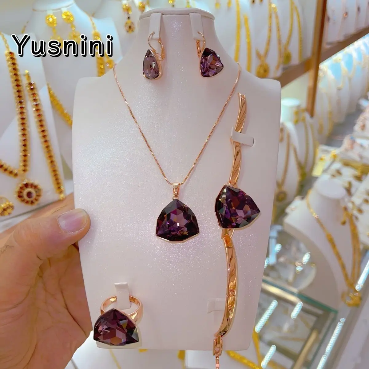 New Dubai 24K Gold Plated Necklace, Earrings, Rings, Bracelets, Wedding Party Jewelry Set, Gift for Women YY10864 
New Dubai 24K Gold Plated Necklace, Earrings, Rings, Bracelets, Wedding Party Jewelry Set, Gift for Women YY10864