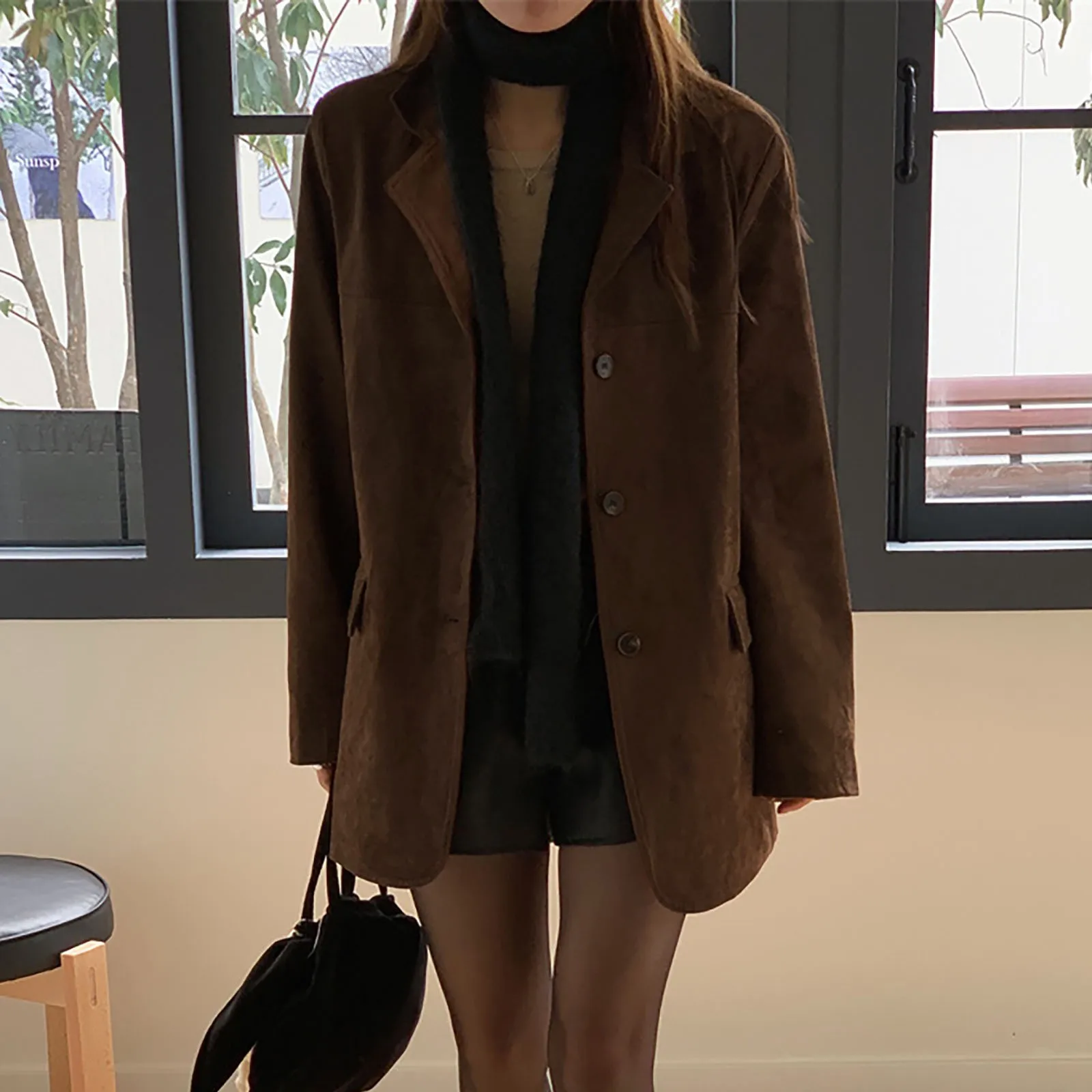 Khaki Coffee Women Suede Suit Jackets Elegant Lady Office Work Chamois Blazers Coats Vintage Lapel Single Breasted Outwears Tops
Khaki Coffee Women Suede Suit Jackets Elegant Lady Office Work Chamois Blazers Coats Vintage Lapel Single Breasted Outwears Tops