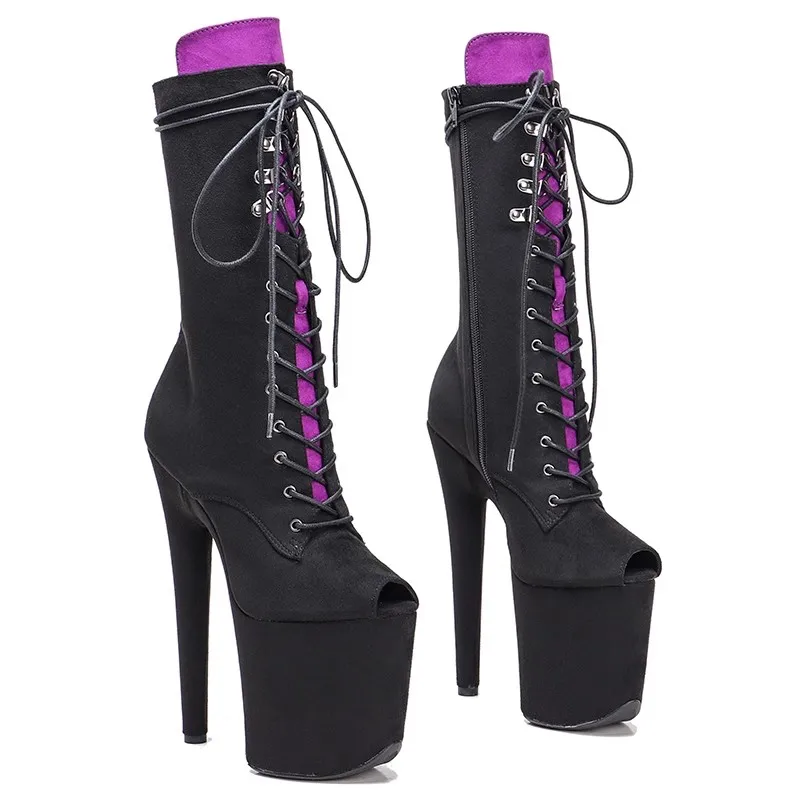 New 20CM/8inches Suede Upper Modern Sexy Nightclub Pole Dance Shoes High Heel Platform Women's Boots 121
New 20CM/8inches Suede Upper Modern Sexy Nightclub Pole Dance Shoes High Heel Platform Women's Boots 121