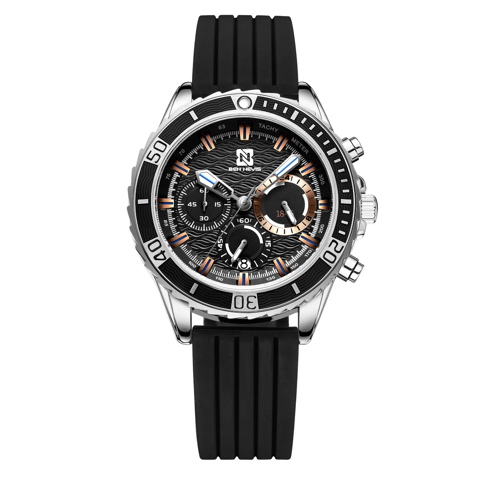 44mm Men Sports Quartz Watch Silicone strap Wristwatch install Quartz Movement Luxury 30M Diving Men Wristwatch
44mm Men Sports Quartz Watch Silicone strap Wristwatch install Quartz Movement Luxury 30M Diving Men Wristwatch