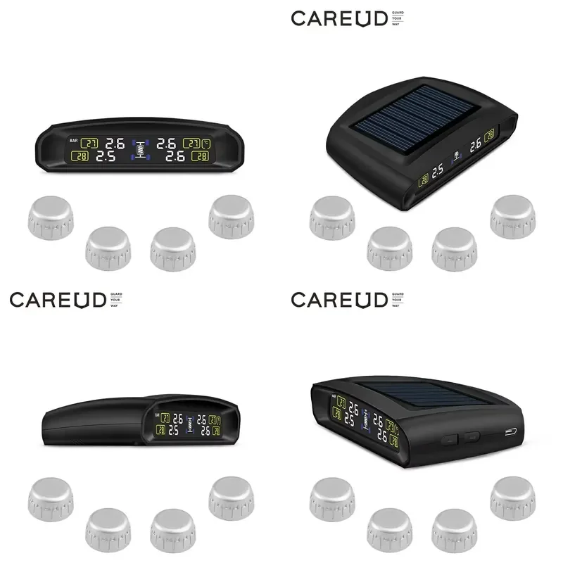Solar Power TPMS Car Tire Pressure Monitoring System External Tire Pressure Wireless LCD Display With External
Solar Power TPMS Car Tire Pressure Monitoring System External Tire Pressure Wireless LCD Display With External