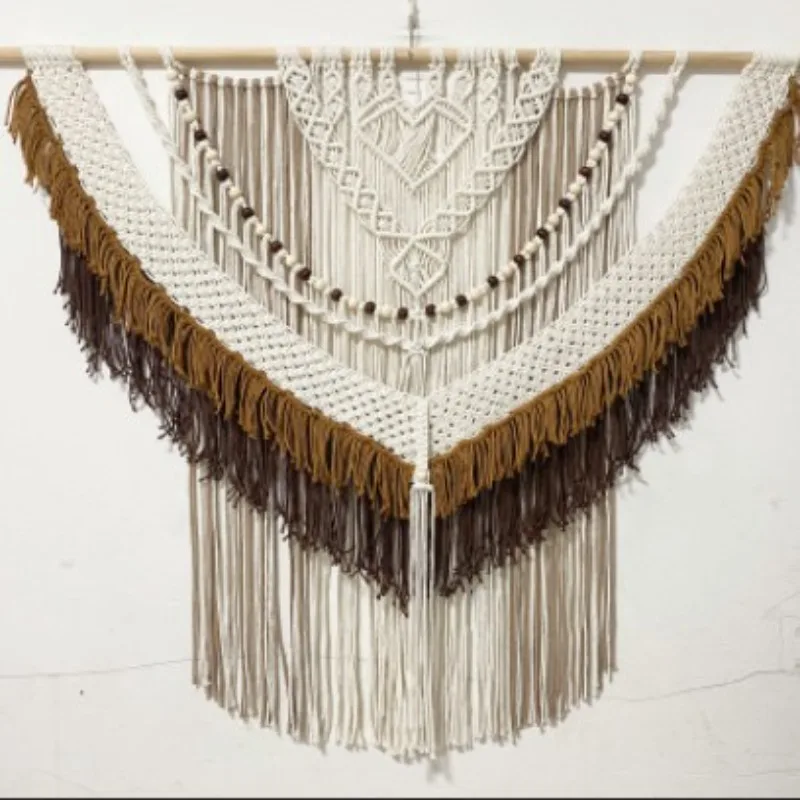 Hand woven tapestry, retro homestay decoration model room, hotel background wall soft pendant
Hand woven tapestry, retro homestay decoration model room, hotel background wall soft pendant