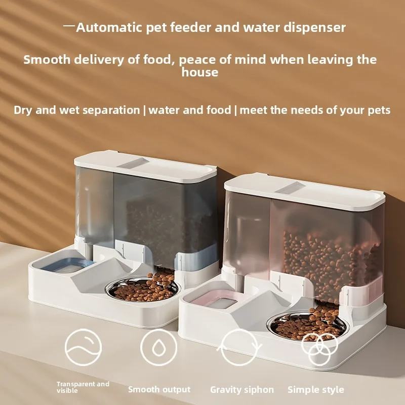2-in-1 Pet Water Fountain and Feeder, Double Bowl Automatic Cat Dog Drinking and Eating Station, Pet Food and Water Dispenser fo
2-in-1 Pet Water Fountain and Feeder, Double Bowl Automatic Cat Dog Drinking and Eating Station, Pet Food and Water Dispenser fo