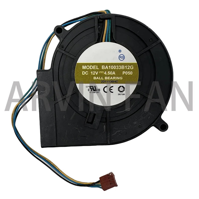 Blower Server Cooling Fa BA10033B12G P050 97x97x33mm 12V 4.50A 4-wire Pwm Tempreture Control
Blower Server Cooling Fa BA10033B12G P050 97x97x33mm 12V 4.50A 4-wire Pwm Tempreture Control