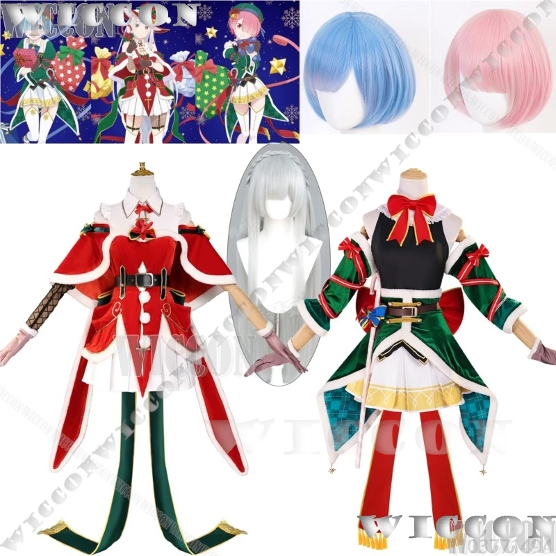 Emilia Rem Ram Рождественское платье Аниме Zero Косплей Костюм Красное платье Зеленое платье Лолита Девушка Женщина Парик Хэллоуин Kawaii Одежда
Emilia Rem Ram Рождественское платье Аниме Zero Косплей Костюм Красное платье Зеленое платье Лолита Девушка Женщина Парик Хэллоуин Kawaii Одежда