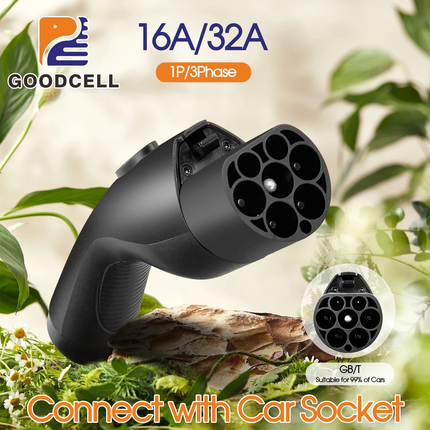 Goodcell GB/T EV Charging Plug 16/32A AC Charger Connector Replacement Part EVSE Accessory for EV Charging Station
Goodcell GB/T EV Charging Plug 16/32A AC Charger Connector Replacement Part EVSE Accessory for EV Charging Station