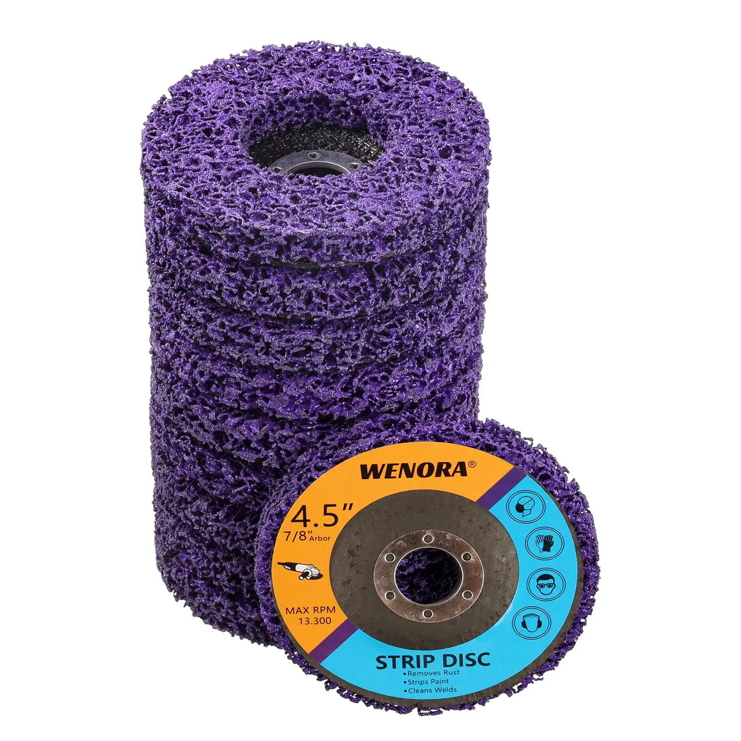 10 Pack Strip Discs Stripping Wheel for Angle Grinder, 4-1/2" x 7/8" Rust Remover Discs, Clean Paint Coating Rust Welds
10 Pack Strip Discs Stripping Wheel for Angle Grinder, 4-1/2" x 7/8" Rust Remover Discs, Clean Paint Coating Rust Welds