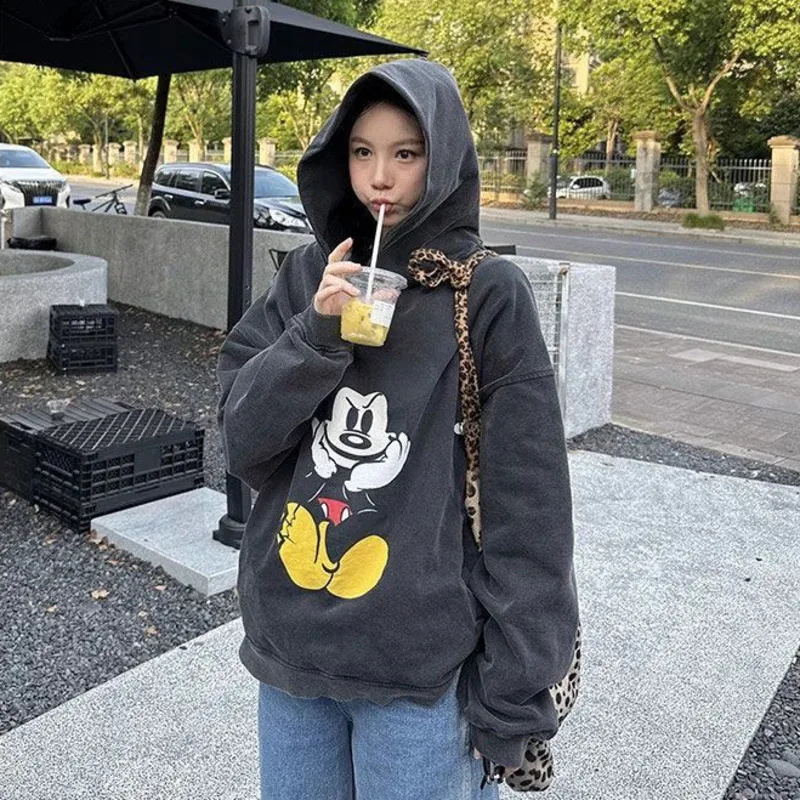 Disney Mickey 2025 New Thickened Hoodie Loose Versatile Casual Hoodie Sweatshirt Korean Version Vintage Trendy Simple Pullovers
Disney Mickey 2025 New Thickened Hoodie Loose Versatile Casual Hoodie Sweatshirt Korean Version Vintage Trendy Simple Pullovers
