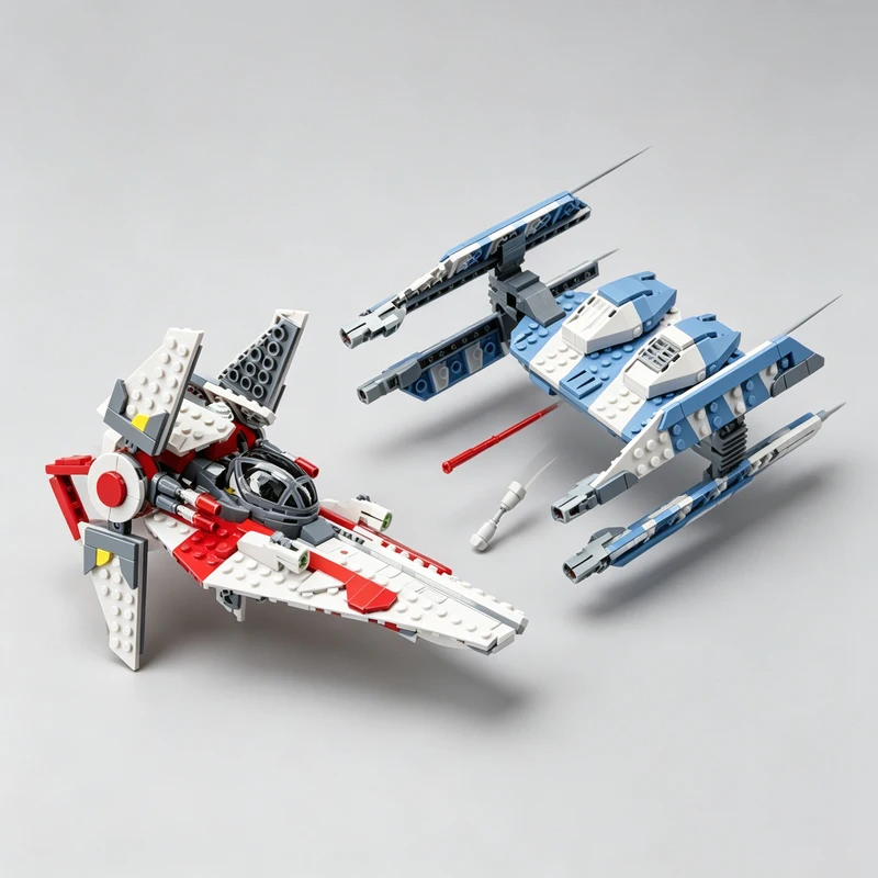 623PCS Sci-Fi V-Wing Starfighter MOC Blocks DIY Educational Assembly Toy For Collection Birthday Christmas Display Festival Gift
623PCS Sci-Fi V-Wing Starfighter MOC Blocks DIY Educational Assembly Toy For Collection Birthday Christmas Display Festival Gift