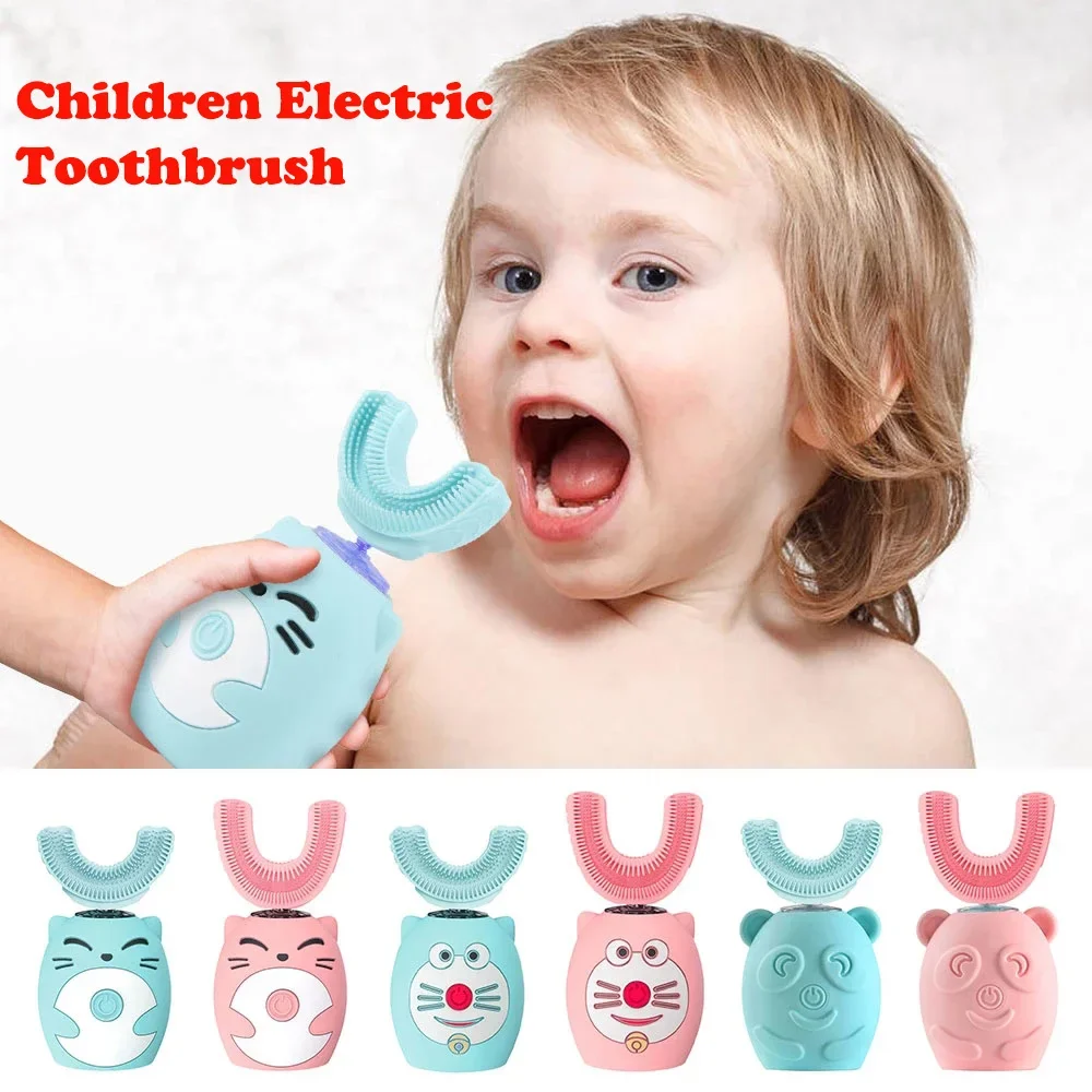 Smart Kids Sonic Electric Toothbrush USB Rechargeable Silicone U-Shape 360-Degree Cleaning Automatic Child Dental Care
Smart Kids Sonic Electric Toothbrush USB Rechargeable Silicone U-Shape 360-Degree Cleaning Automatic Child Dental Care