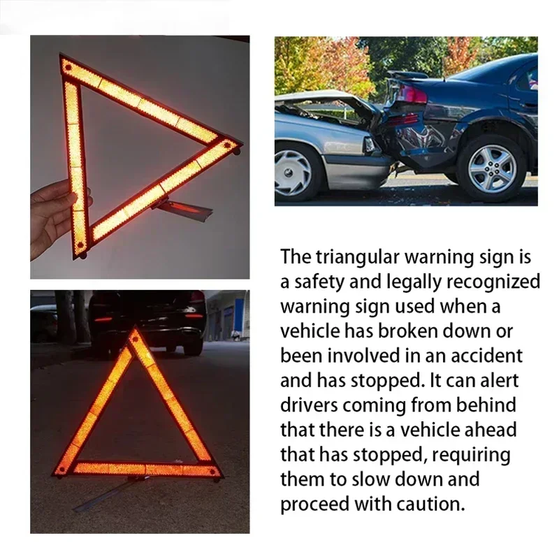 Car Triangle Reflective Warning Tripod Foldable Emergency Breakdown Warning Red Reflective Sticker Safety Hazard Car Tripod
Car Triangle Reflective Warning Tripod Foldable Emergency Breakdown Warning Red Reflective Sticker Safety Hazard Car Tripod