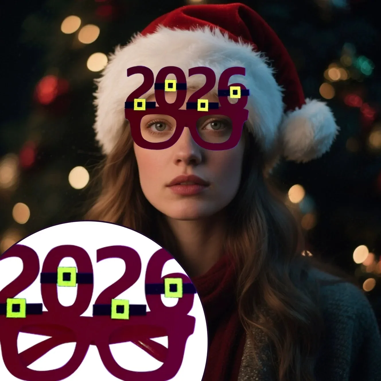2026 New Year Gift Merry Christmas Fluorescent Glasses Cartoon Dress up Elk Christmas Tree Decoration Party Photo Props Navidad
2026 New Year Gift Merry Christmas Fluorescent Glasses Cartoon Dress up Elk Christmas Tree Decoration Party Photo Props Navidad