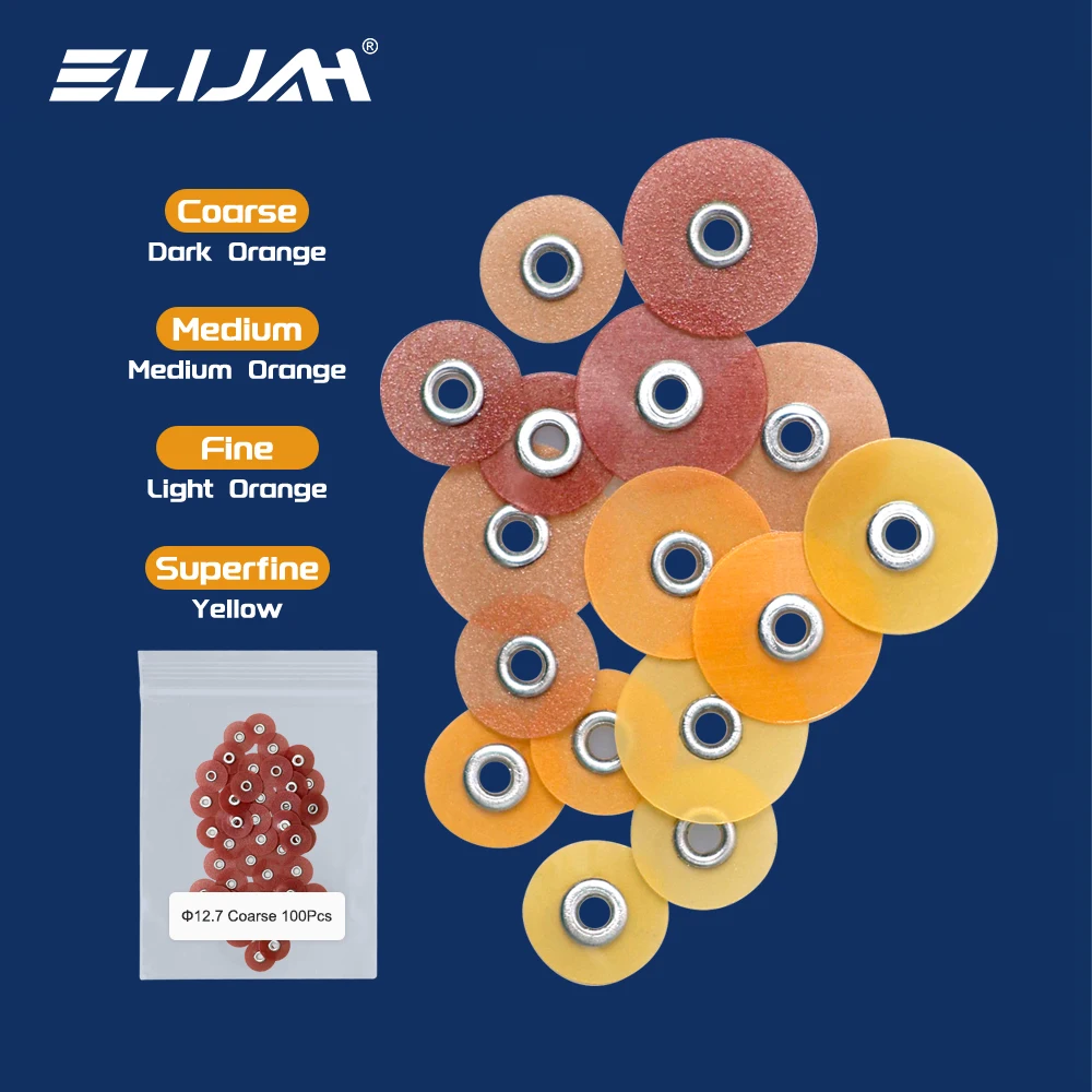 ELIJAH 100Pcs Dental Polishing Discs Composites Ceramics Glass Ionomer Restorations Finishing Tooth Whitening Dental Material
ELIJAH 100Pcs Dental Polishing Discs Composites Ceramics Glass Ionomer Restorations Finishing Tooth Whitening Dental Material