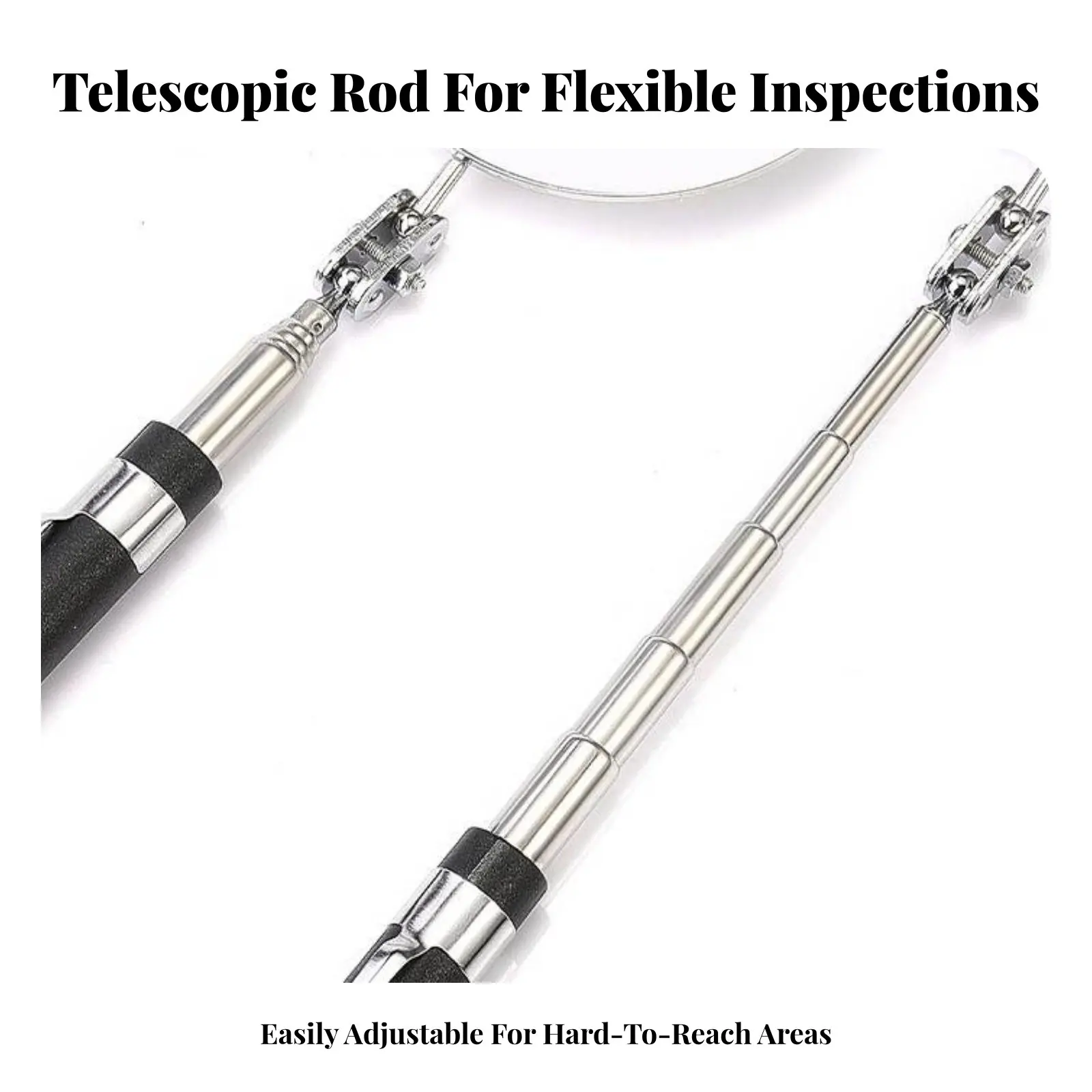 Telescopic Inspection Mirror Portable Telescoping Inspection Mirror Hand Tool Non-Slip Grip for DIYers
Telescopic Inspection Mirror Portable Telescoping Inspection Mirror Hand Tool Non-Slip Grip for DIYers