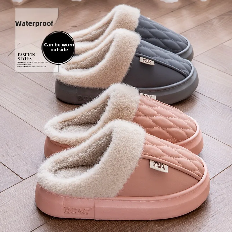 Waterproof cotton slippers for women, winter indoor thickened warm couple's slippers for men,new style thick sole fuzzy slippers
Waterproof cotton slippers for women, winter indoor thickened warm couple's slippers for men,new style thick sole fuzzy slippers