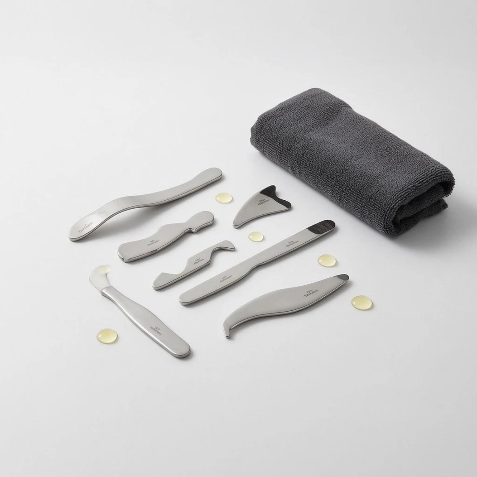 6 Pieces Myofascial Release Tool Set Polished Silver Finish Muscle Scraper Tool Set Stainless Steel Massage Tools Multi-Shaped
6 Pieces Myofascial Release Tool Set Polished Silver Finish Muscle Scraper Tool Set Stainless Steel Massage Tools Multi-Shaped
