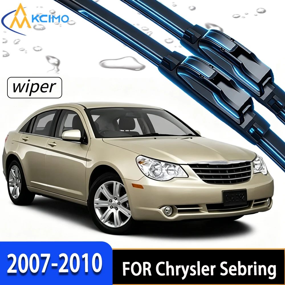 Premium Front Windshield Wiper Blades with High-Density Rubber, Direct Fit for Chrysler Sebring JS 2007-2010
Premium Front Windshield Wiper Blades with High-Density Rubber, Direct Fit for Chrysler Sebring JS 2007-2010