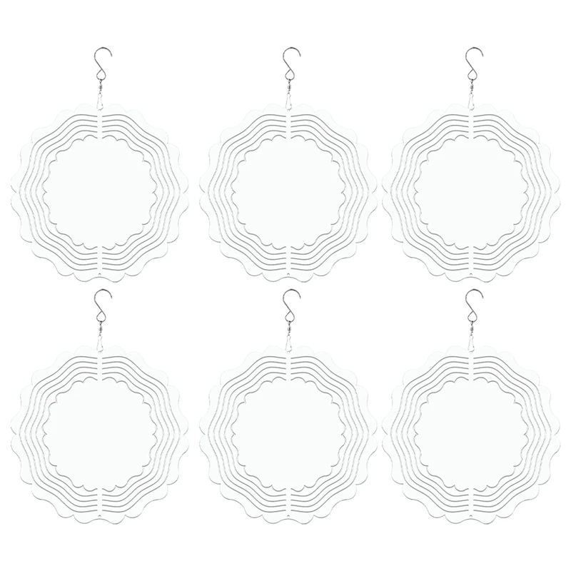 6Pack 8 Inch Sublimation Wind Spinner Blanks 3D Wind Spinners Hanging Wind Spinners For Christmas Garden Decoration Durable
6Pack 8 Inch Sublimation Wind Spinner Blanks 3D Wind Spinners Hanging Wind Spinners For Christmas Garden Decoration Durable