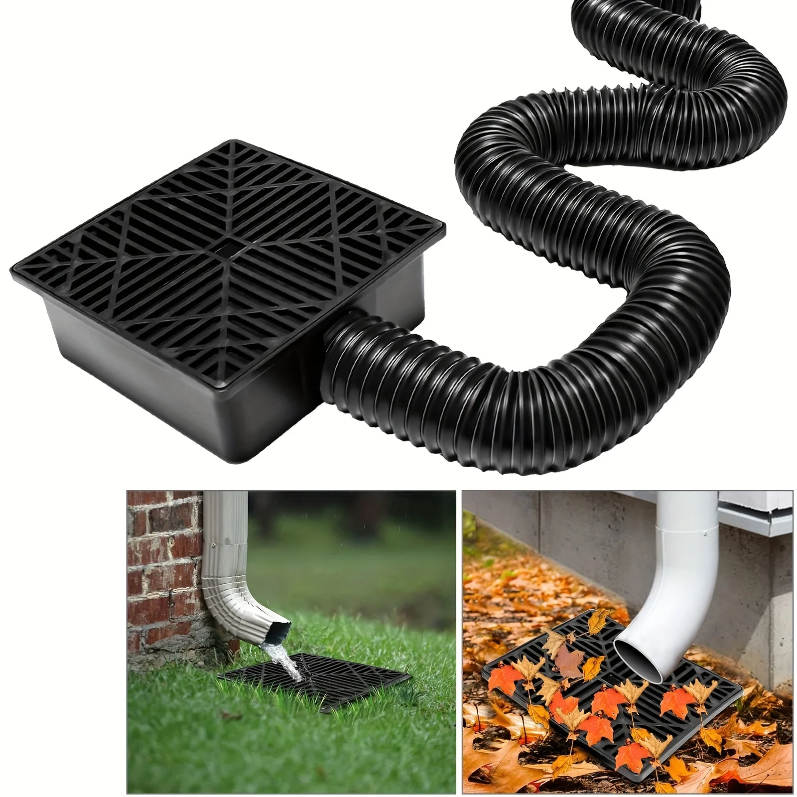Catch Basin Downspout Catchment downpipe, drain adapter, outdoor drain pipe, downpipe extender, telescopic rainwater drain hose
Catch Basin Downspout Catchment downpipe, drain adapter, outdoor drain pipe, downpipe extender, telescopic rainwater drain hose