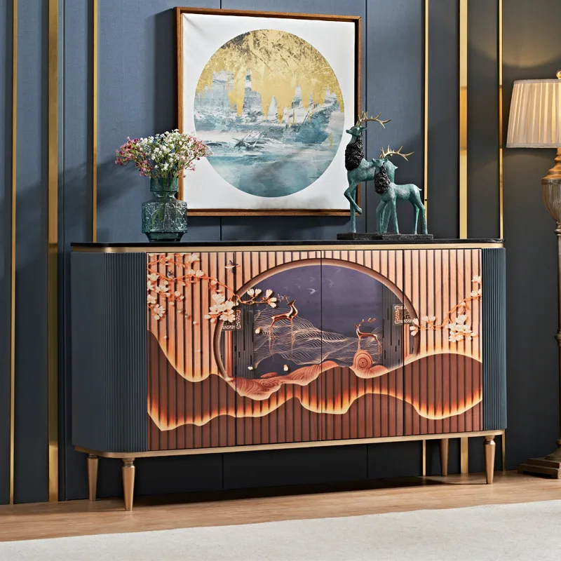 Легкая роскошная обеденная боковая мебель для столовой, хранение посуды, роскошный вход в фойе
Легкая роскошная обеденная боковая мебель для столовой, хранение посуды, роскошный вход в фойе