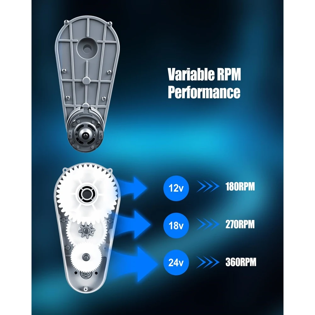 AAAF RS775 High-Speed Motor Gearbox 24V 280W 360RPM For Power Wheels, For Powerful Drive Engine
AAAF RS775 High-Speed Motor Gearbox 24V 280W 360RPM For Power Wheels, For Powerful Drive Engine