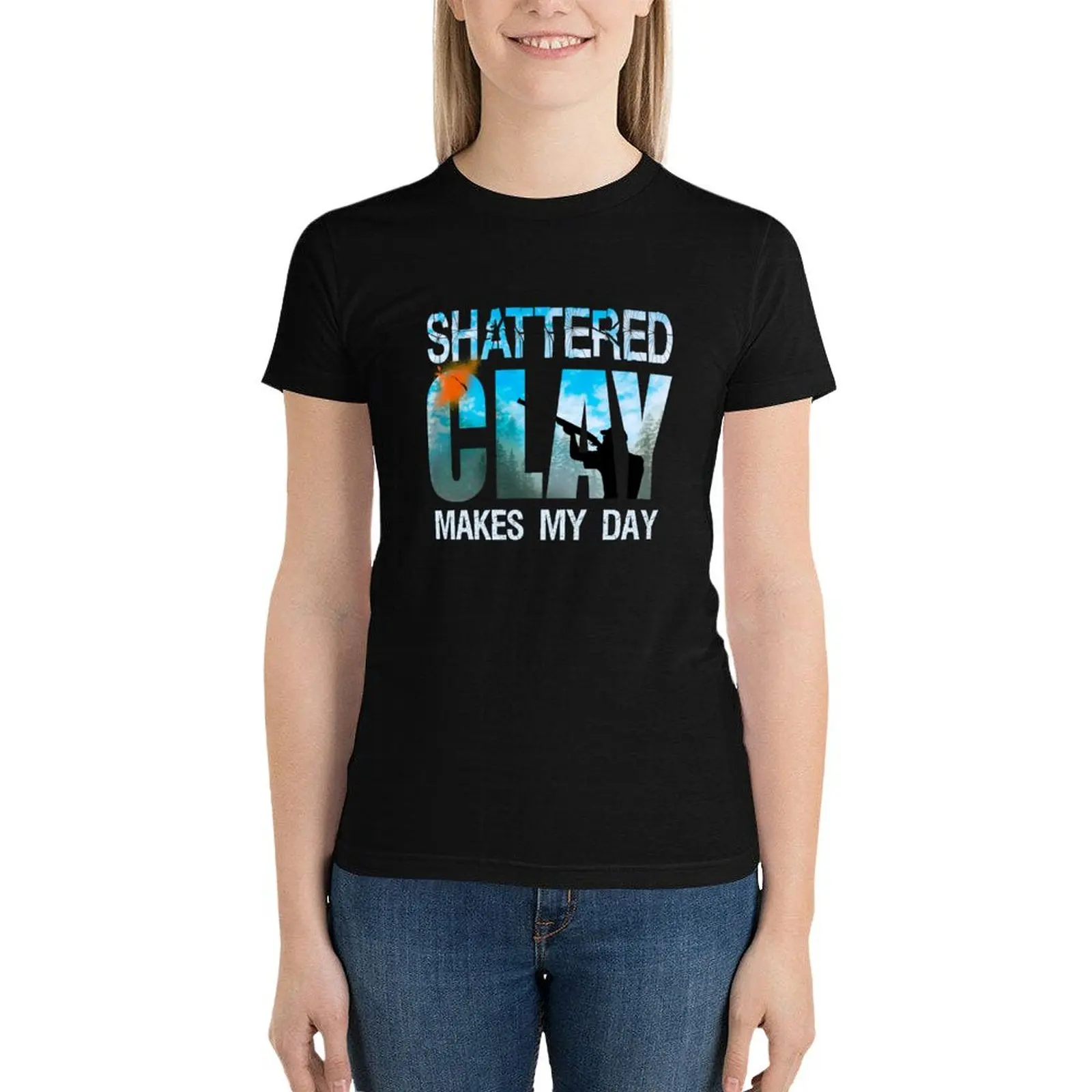 Skeet Trap Clay Shotgun Shooting Shattered Clay Makes My Day Gifts T-Shirt cute tops shirts graphic tees t shirt for Women
Skeet Trap Clay Shotgun Shooting Shattered Clay Makes My Day Gifts T-Shirt cute tops shirts graphic tees t shirt for Women