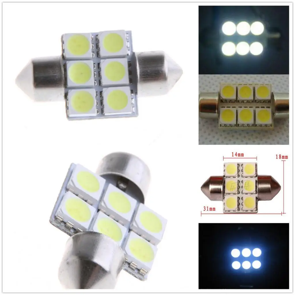 4 шт. 31 мм 6SMD 5050 Festoon Dome светодиодный Bulbs DE3175 DE3021 DE3022, чистый белый
4 шт. 31 мм 6SMD 5050 Festoon Dome светодиодный Bulbs DE3175 DE3021 DE3022, чистый белый