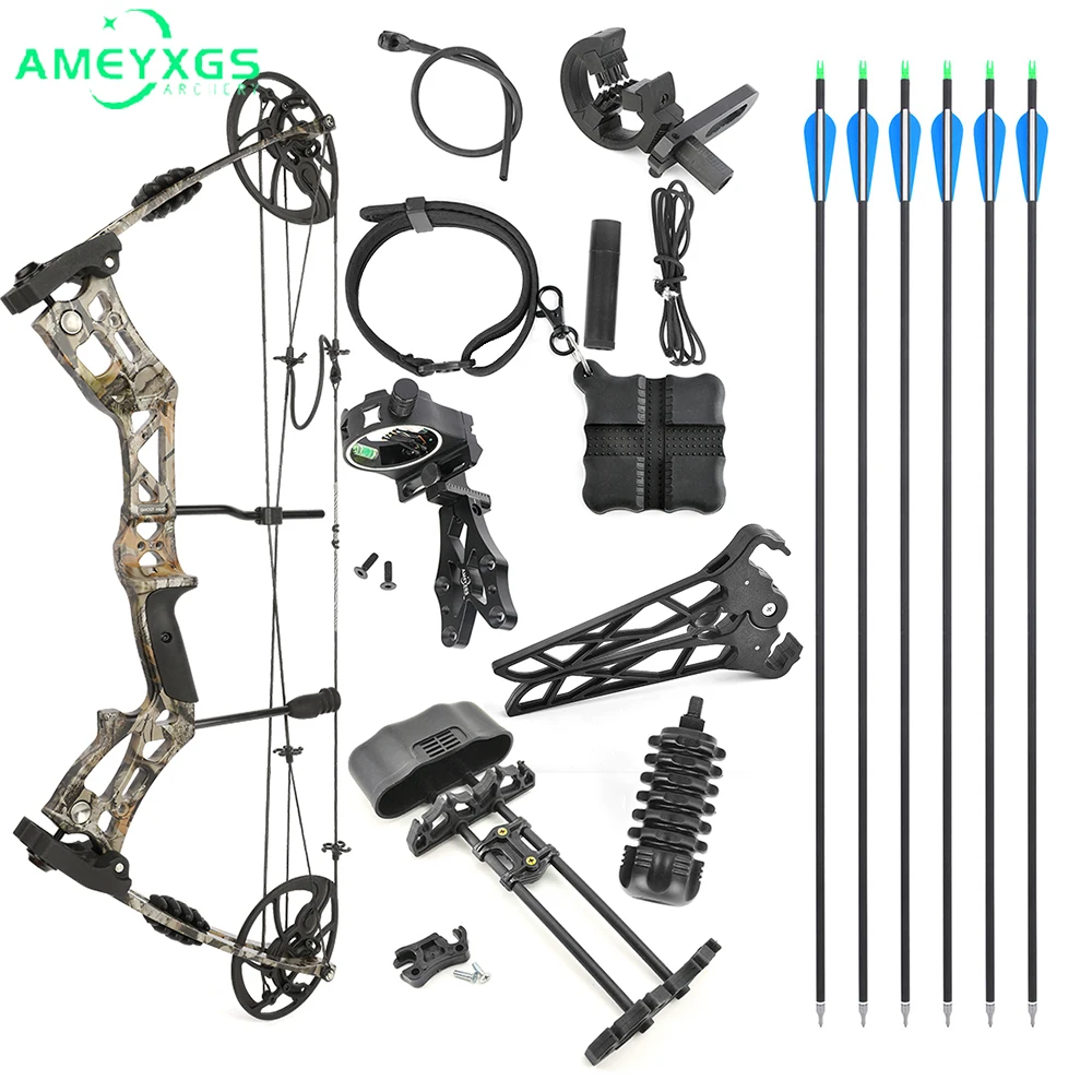 Archery Compound Bow Set 30-70lbs Adjustable Let-off 75% Right Hand Aluminum Alloy Handle Bow Outdoor Powerful Hunting Shooting
Archery Compound Bow Set 30-70lbs Adjustable Let-off 75% Right Hand Aluminum Alloy Handle Bow Outdoor Powerful Hunting Shooting
