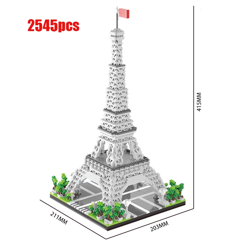 MOC World Famous Creative Architecture Eiffel Towers Micro Building Diamond Blocks Model City Street View Bricks Toys gifts
MOC World Famous Creative Architecture Eiffel Towers Micro Building Diamond Blocks Model City Street View Bricks Toys gifts