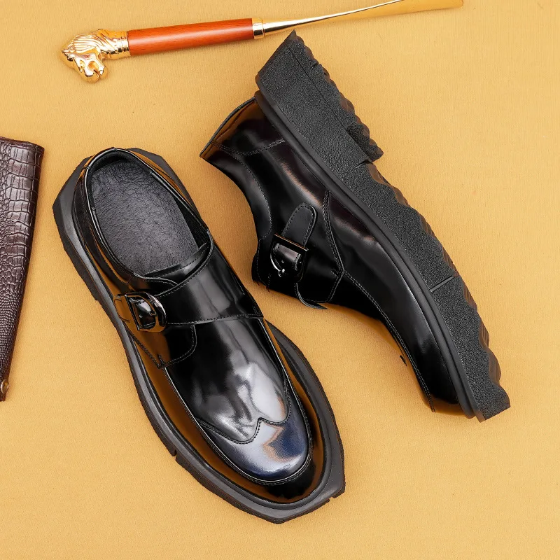 Patent Leather Platform Men's Dress Shoes Luxury Brand Handmade Genuine Leather Fashion British Style Wedding Social Loafers Man
Patent Leather Platform Men's Dress Shoes Luxury Brand Handmade Genuine Leather Fashion British Style Wedding Social Loafers Man
