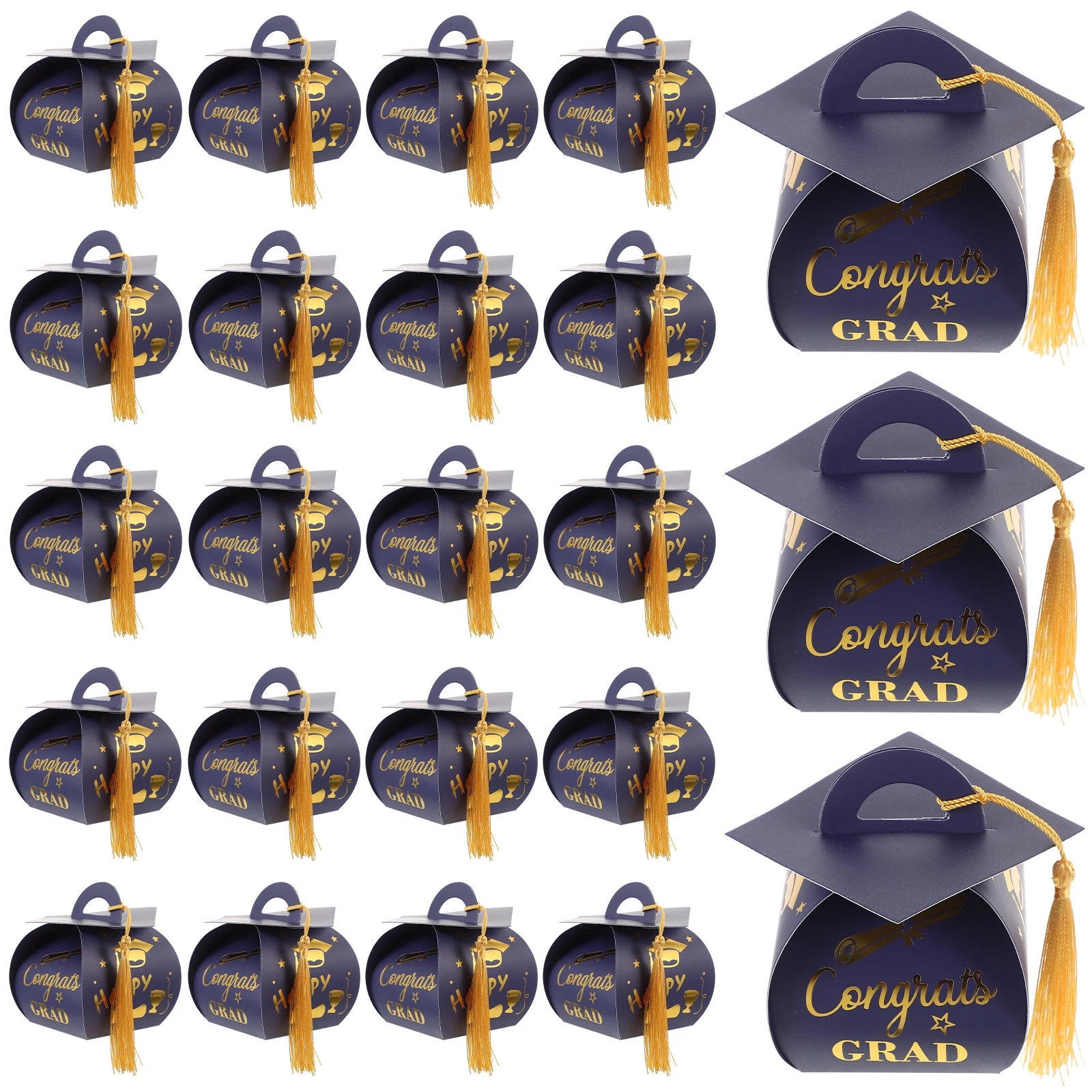 50 Pcs Graduation Cap Boxes Doctor Hat Favor Containers Tassel Decorations Party Sweets Box Gift Packaging Box
50 Pcs Graduation Cap Boxes Doctor Hat Favor Containers Tassel Decorations Party Sweets Box Gift Packaging Box