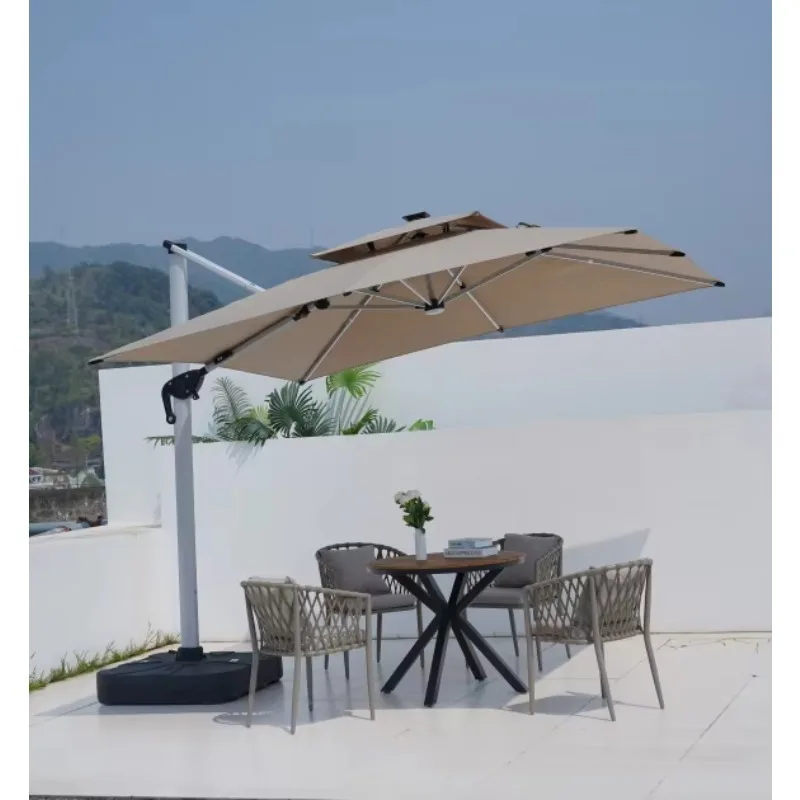 Cantilever Modern Waterproof Parasol Outdoor Sun Shade Umbrella with Base for Patio Garden Villa Courtyard Backyard Deck
Cantilever Modern Waterproof Parasol Outdoor Sun Shade Umbrella with Base for Patio Garden Villa Courtyard Backyard Deck