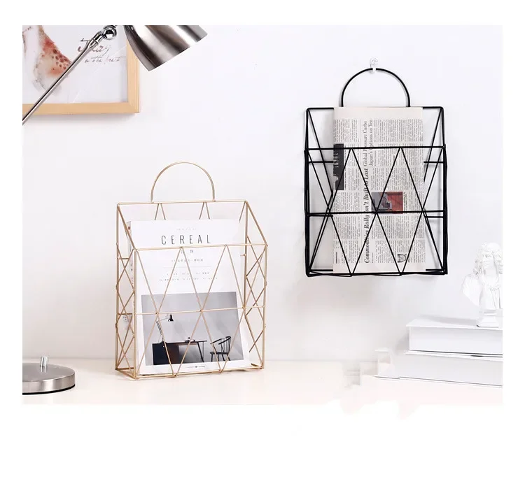 Nordic Metal Storage Basket Fashion Wall Hanging Storage Rack Net Iron Desk Magazine Newspaper Organizer Holder JL 269
Nordic Metal Storage Basket Fashion Wall Hanging Storage Rack Net Iron Desk Magazine Newspaper Organizer Holder JL 269