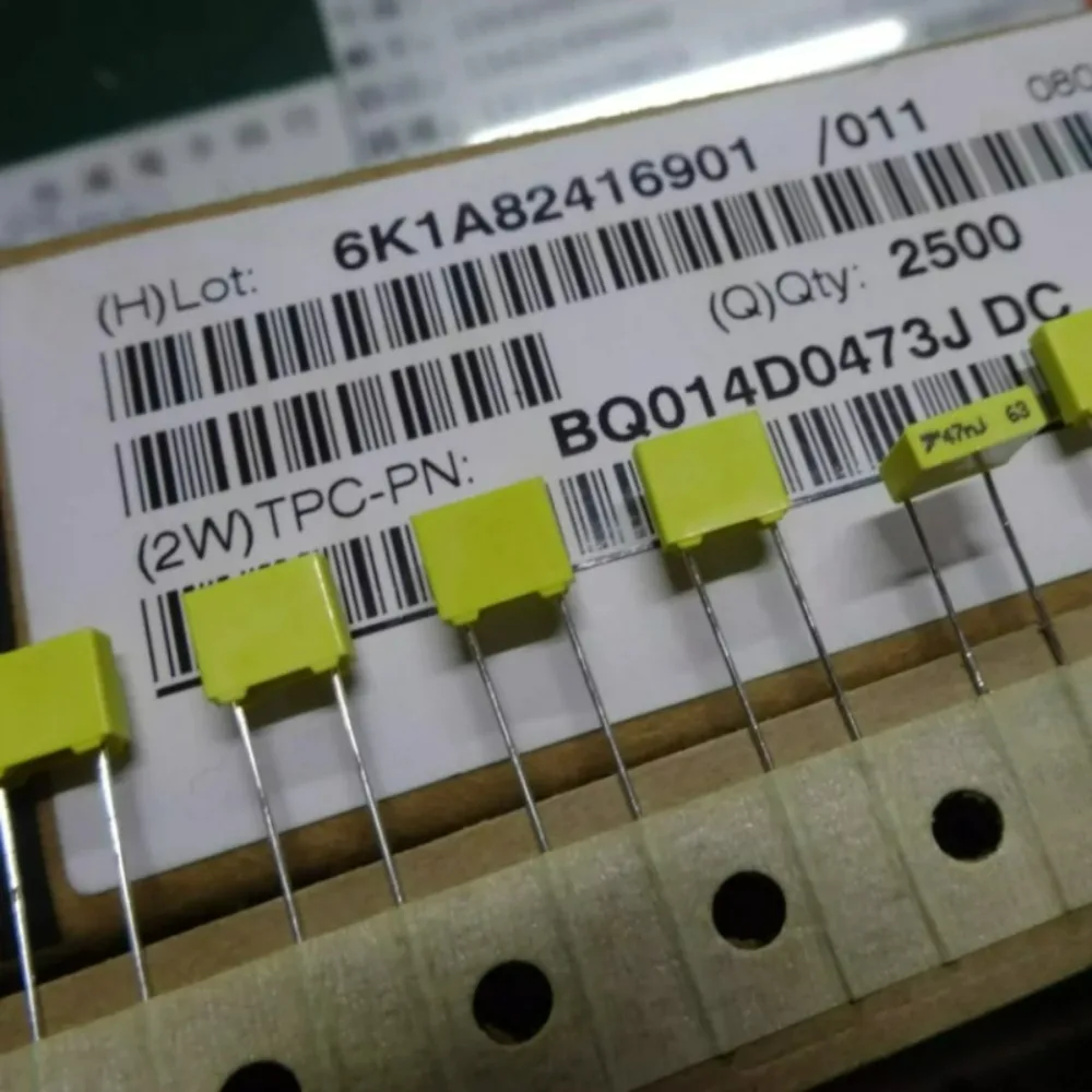 20pcs/lot TPC 0.047uf 63V 47nf 473 J Brand New 5mm Film Capacitor BQ014D0473J
20pcs/lot TPC 0.047uf 63V 47nf 473 J Brand New 5mm Film Capacitor BQ014D0473J